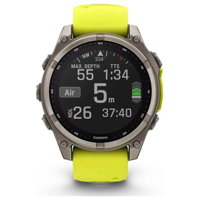 Garmin SMARTWATCH FENIX 8 SAPP. SOLAR/YELLOW 010-02906-21 GARMIN
