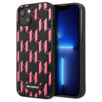 Karl Lagerfeld Monogram Plaque Case for iPhone 13 / 14 / 15 6.1" - Pink