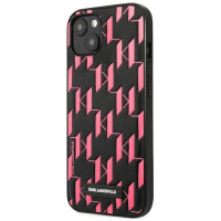 Karl Lagerfeld Monogram Plaque Case for iPhone 13 / 14 / 15 6.1" - Pink