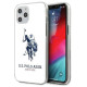U.s. Polo Assn. US Polo USHCP12MTPUHRWH iPhone 12/12 Pro 6.1" white Shiny Big Logo