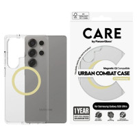 Panzerglass CARE by PanzerGlass Flagship Urban Combat Chardonnay QI Case for Samsung Galaxy S25 Ultra - Transparent