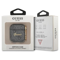 Guess 4G Script Metal Collection case for AirPods 1 / 2 - gray