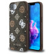 Guess PU 4G Peony case with MagSafe for iPhone 16e - brown