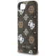 Guess PU 4G Peony case with MagSafe for iPhone 16e - brown