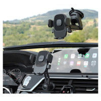 Dudao F2N+ smartphone holder with suction cup gravity 360° - black