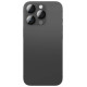 Amazingthing Aviation-Grade Alloy Tempered Glass Lens for iPhone 16 Pro / 16 Pro Max Camera Lens - Black