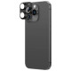 Amazingthing Aviation-Grade Alloy Tempered Glass Lens for iPhone 16 Pro / 16 Pro Max Camera Lens - Black