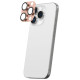 Amazingthing Aviation-Grade Alloy Tempered Glass Lens for iPhone 16 Pro / 16 Pro Max Camera Lens - Rose Gold