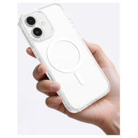 Amazingthing Minimal Mag Case with Magnetic Ring for iPhone 16 Plus - Transparent