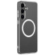 Amazingthing Minimal Mag Case with Magnetic Ring for Samsung Galaxy S25 - Transparent