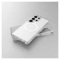 Amazingthing Minimal Mag Case with Magnetic Ring for Samsung Galaxy S25 - Transparent
