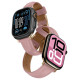 Amazingthing Class Band Leather Strap for Apple Watch 45 / 46 / 49 mm - Pink