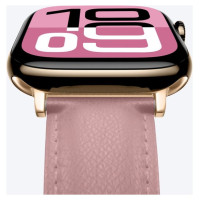 Amazingthing Class Band Leather Strap for Apple Watch 45 / 46 / 49 mm - Pink