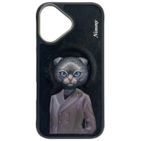 Nimmy Magnetic fashion cute pet MagSafe case for iPhone 16 - black
