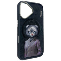 Nimmy Magnetic fashion cute pet MagSafe case for iPhone 16 - black