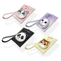 Nimmy Big Eyed Pet 2.0 Cat Wallet Card Holder - Beige