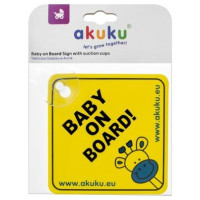 Akuku Brīdinājuma zīme BABY ON BOARD A0645