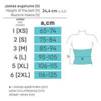 Tonus Elast Medicīniskā/pēcdzemdību josta ELAST AIR white 9901