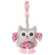 4Baby Attīstošā rotaļlieta ar pīkstuli OWL pink OP02