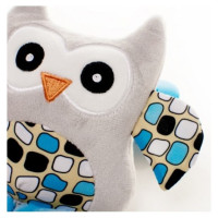 4Baby Attīstošā rotaļlieta ar pīkstuli OWL pink OP02