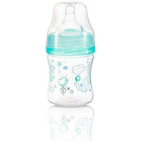 Babyono Pudele ar plato kakliņu 120 ml BabyOno 402/01 mint