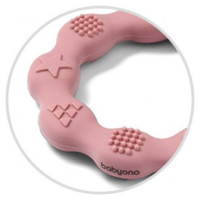 Babyono Zobu graužamais elastīgs RING BabyOno 825/02 pink