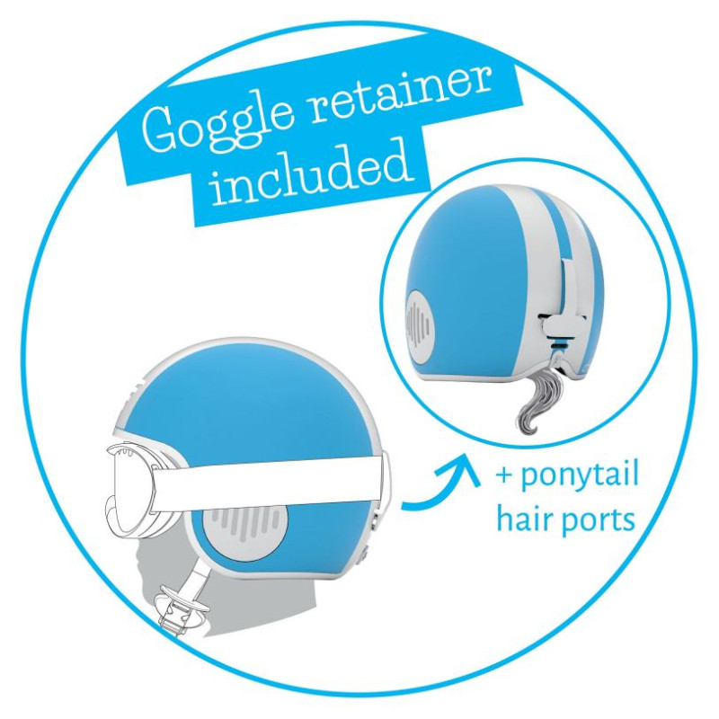 Chillafish Bobbi aizsagķīvere bērniem no 4 līdz 8 gadiem,zila, S-izmērs - CPHLS01BLU