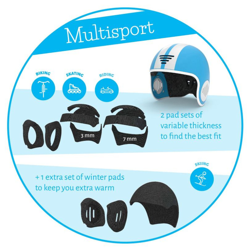 Chillafish Bobbi aizsagķīvere bērniem no 4 līdz 8 gadiem,zila, S-izmērs - CPHLS01BLU