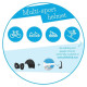Chillafish Bobbi aizsagķīvere bērniem no 4 līdz 8 gadiem,zila, S-izmērs - CPHLS02BLU
