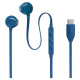 JBL USB-C austiņas, zilas - JBLT305CBLU