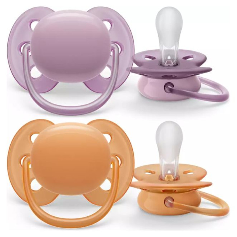 Philips Avent māneklītis Ultra soft Neutral, 6-18M (2 gab), meitenēm - SCF091/33