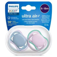 Philips Avent māneklītis Ultra Air Neutral, 6-18M (2 gab), meitenēm - SCF085/34