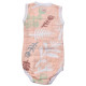 Lodger Romper Botanimal kokvilnas bodijs bez piedurknēm, Plush, 68 cm - RF 073_68