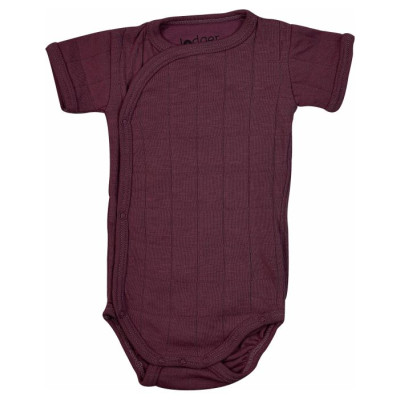 Lodger Romper Solid kokvilnas bodijs ar īsām piedurknēm, Nocture, 62 cm - RFS 077_62