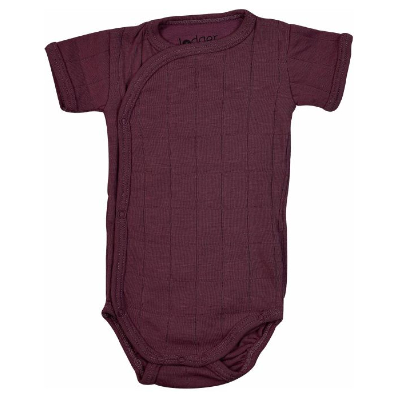 Lodger Romper Solid kokvilnas bodijs ar īsām piedurknēm, Nocture, 62 cm - RFS 077_62