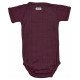Lodger Romper Solid kokvilnas bodijs ar īsām piedurknēm, Nocture, 62 cm - RFS 077_62