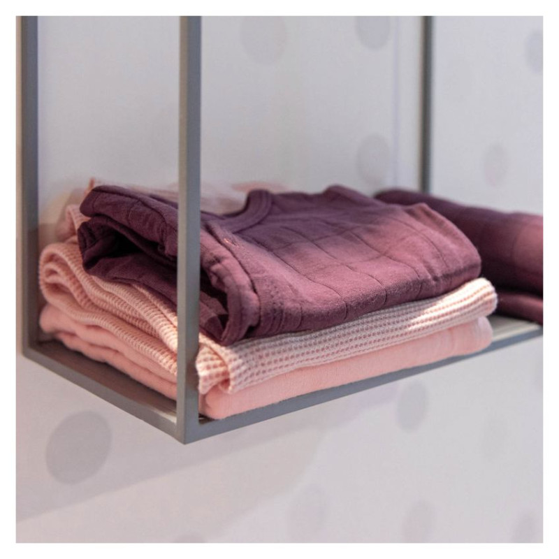 Lodger Romper Solid kokvilnas bodijs ar īsām piedurknēm, Nocture, 62 cm - RFS 077_62