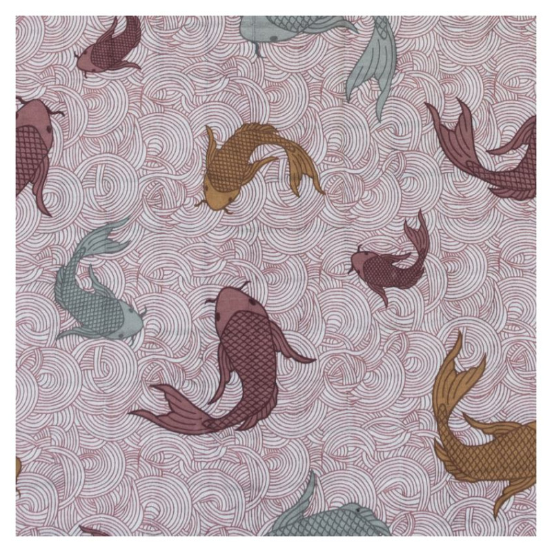 Lodger Romper Empire Fish kokvilnas bodijs ar īsām piedurknēm, Nocture, 68 cm - RF 077_68