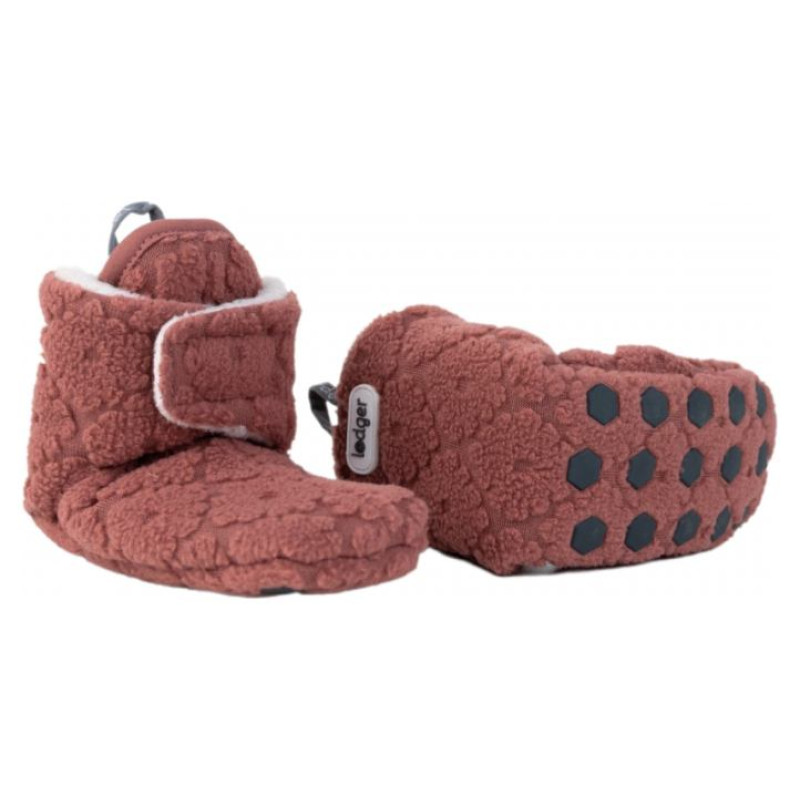 Lodger Slipper Folklore Fleece čībiņas, 6-12 mēn., Rosewood - SLF 625_6-12
