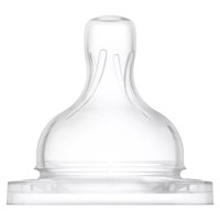 Philips Avent Pretkoliku barošanas pudeļu silikona knupīši, vidēja plūsma, 3M+ (2 gab.) - SCY763/02