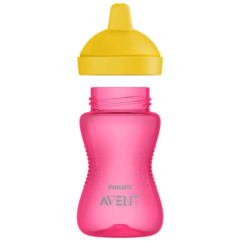 Philips Avent My Grippy mācību krūzīte ar cietu snīpi 300ml, 18M+, rozā - SCF804/04