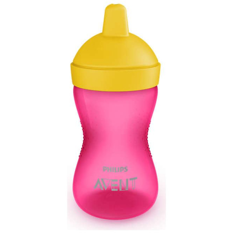 Philips Avent My Grippy mācību krūzīte ar cietu snīpi 300ml, 18M+, rozā - SCF804/04