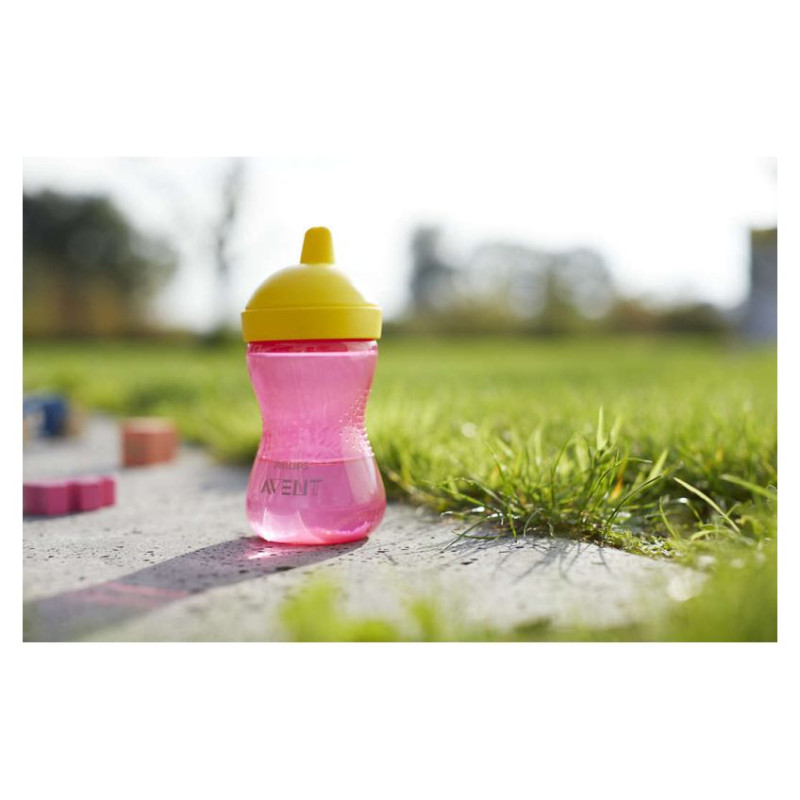 Philips Avent My Grippy mācību krūzīte ar cietu snīpi 300ml, 18M+, rozā - SCF804/04