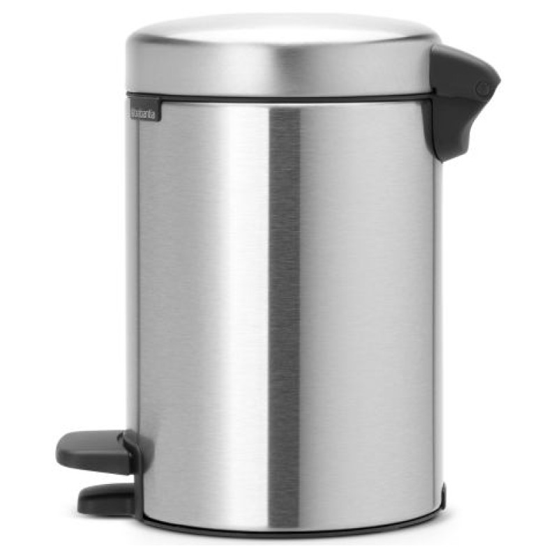 Brabantia atkritumu tvertne ar pedāli NewIcon, 3L, Matt Steel Fingerprint Proof - 112164