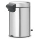 Brabantia atkritumu tvertne ar pedāli NewIcon, 3L, Matt Steel Fingerprint Proof - 112164