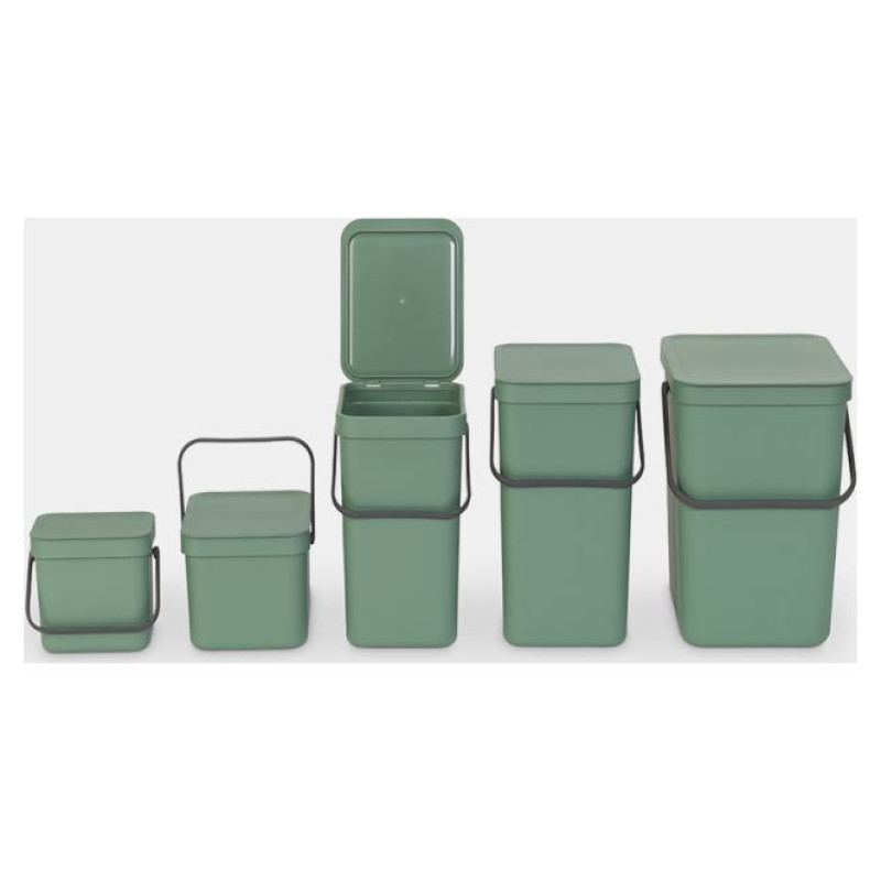 Brabantia atkritumu tvertne Sort & Go, 12 l, Fir Green - 129803
