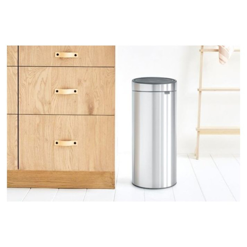 Brabantia aktritumu  tvertne Touch Bin 30l, Matt steel - 115349