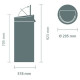 Brabantia aktritumu  tvertne Touch Bin 30l, Matt steel - 115349