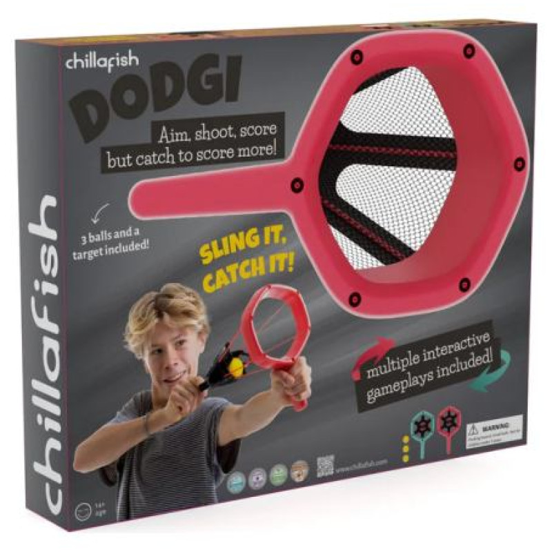 Chillafish Dodgi &scaron;au&scaron;anas un ķer&scaron;anas spēle , no 14 gadiem,coral mint dzeltens - CPDD01CMY