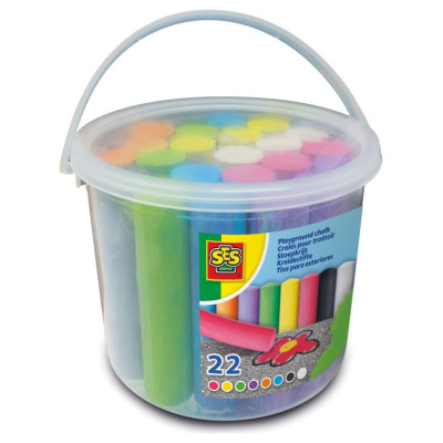 SES Āra krītiņu komplekts spainītī, 22 gab.